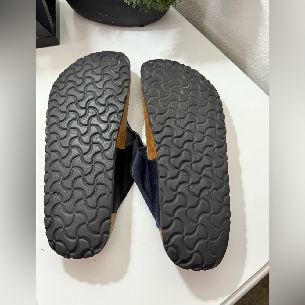 Birkenstock Papillio Navy Floral Sandals - Picture 6 of 6